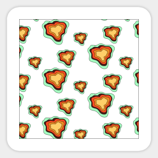 African ispired motive pattern print Sticker